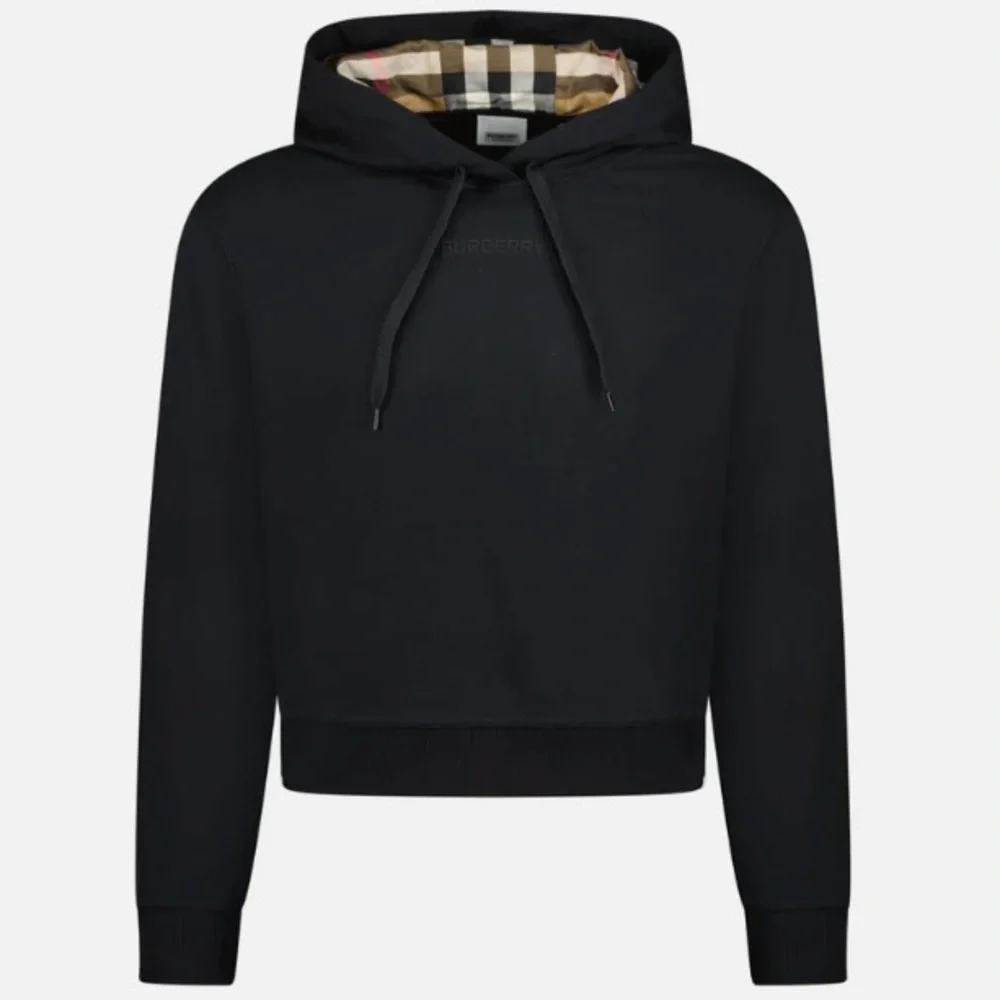 Burberry Crop Hoodie in Black - Picture 8 of 8